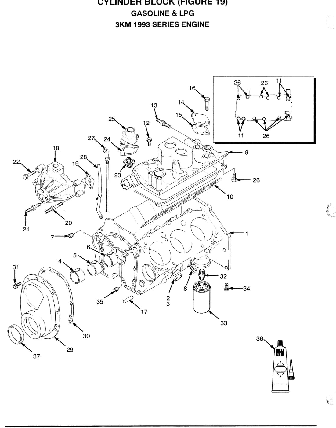 Vista explodida de conjunto do Catálogo de Peças Hyster H70XL a H110XL, H90XLS