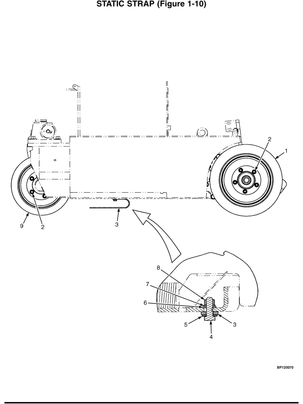 Vista explodida de conjunto do Catálogo de Peças Hyster J1.60XMT a J2.00XMT