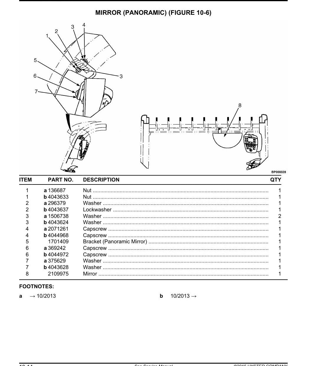 Catálogo de Peças Hyster J2.2XN J2.5XN J3.0XN J3.5XN Empilhadeira Elétrica (A276 - 2015) - página estratégica 1