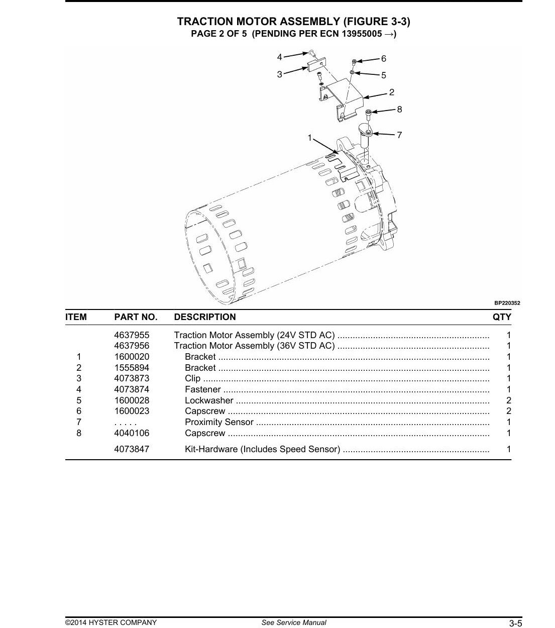 Catálogo de Peças Hyster N30ZDRS2 N35ZRS2 N40ZRS2 Empilhadeira Retrátil (B265) - página estratégica 1