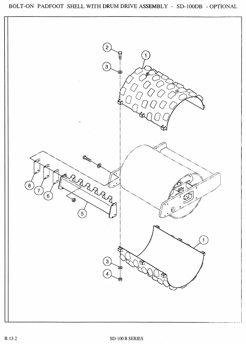 Catálogo de Peças Ingersoll-Rand SD-100B SD-100DB SD-100FB — página interna 2