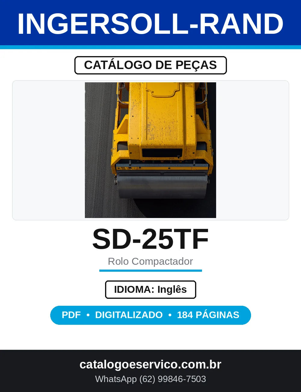 Catálogo de Peças Ingersoll-Rand SD-25TF Series — capa