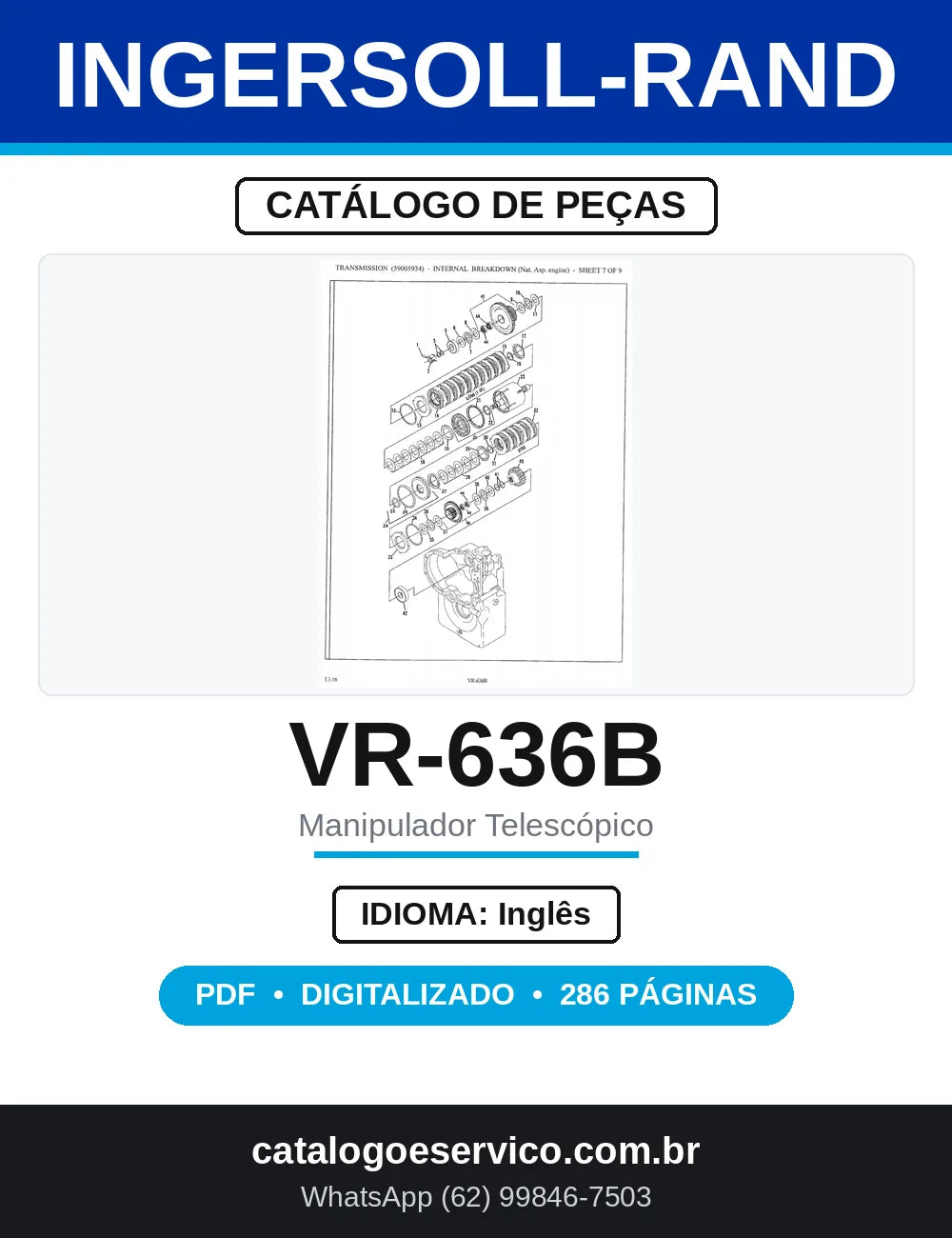 Catálogo de Peças Ingersoll-Rand VR-636B — capa