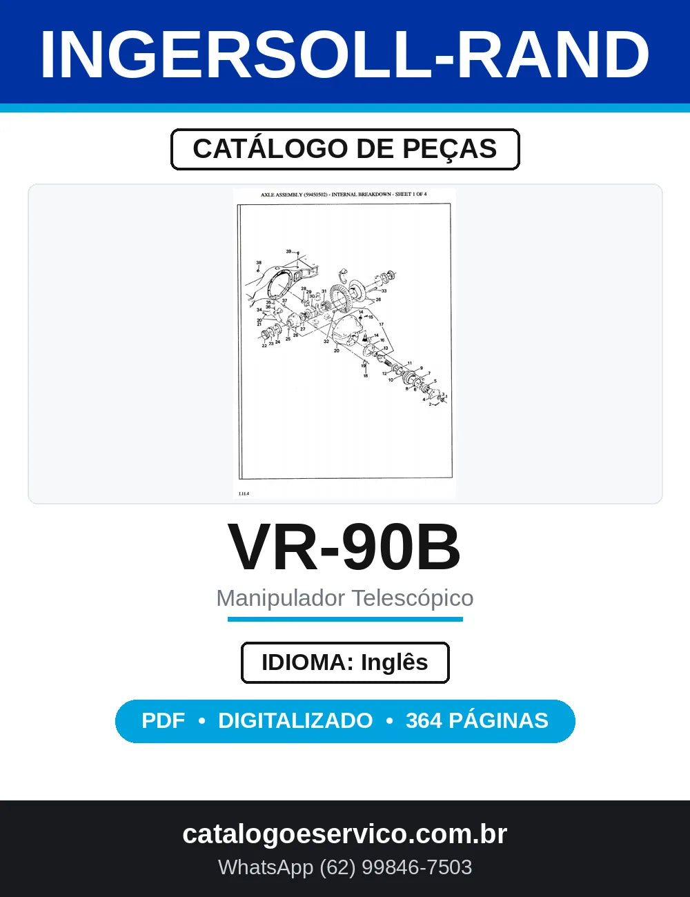 Catálogo de Peças Ingersoll-Rand VR-90B — capa
