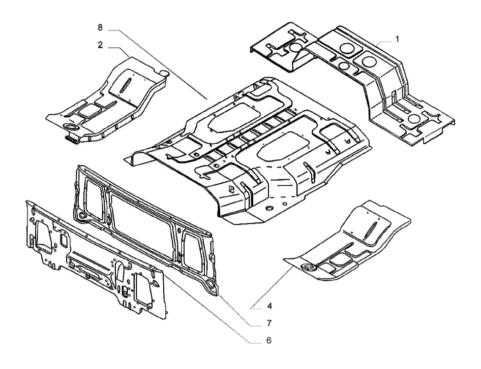 Vista explodida 3 do catálogo de peças Iveco EuroTrakker 380E37