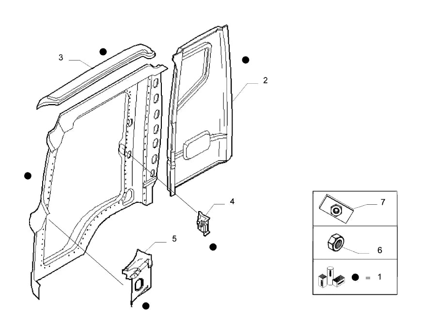 Vista explodida 3 do catálogo de peças Iveco Cursor 180E33