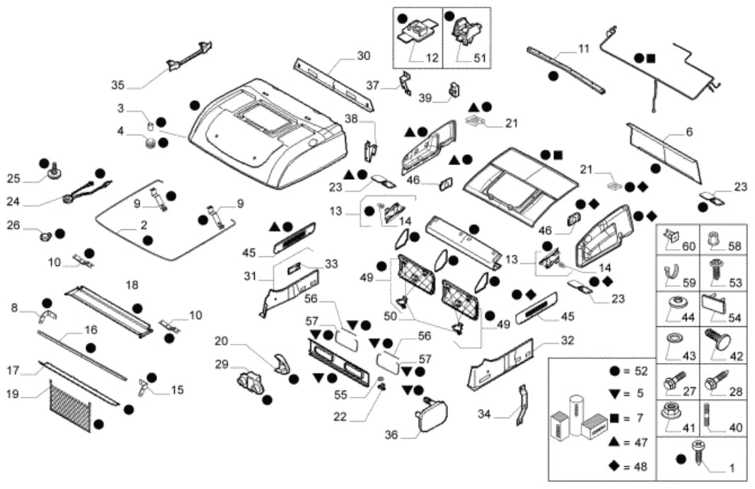 Vista explodida 4 do catálogo de peças Iveco Cursor 450E33T