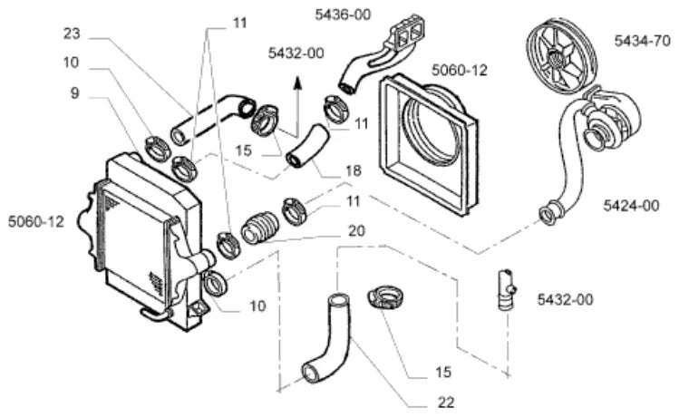 Vista explodida 2 do catálogo de peças Iveco Cursor 450E33TY