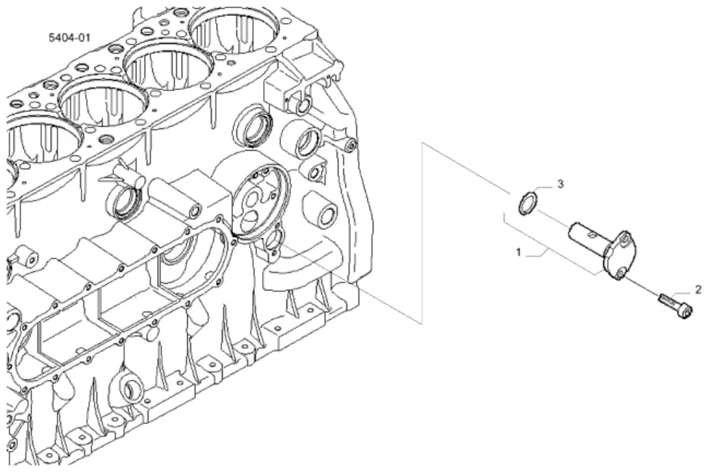 Vista explodida 3 do catálogo de peças Iveco Cursor Ecoline 450C33