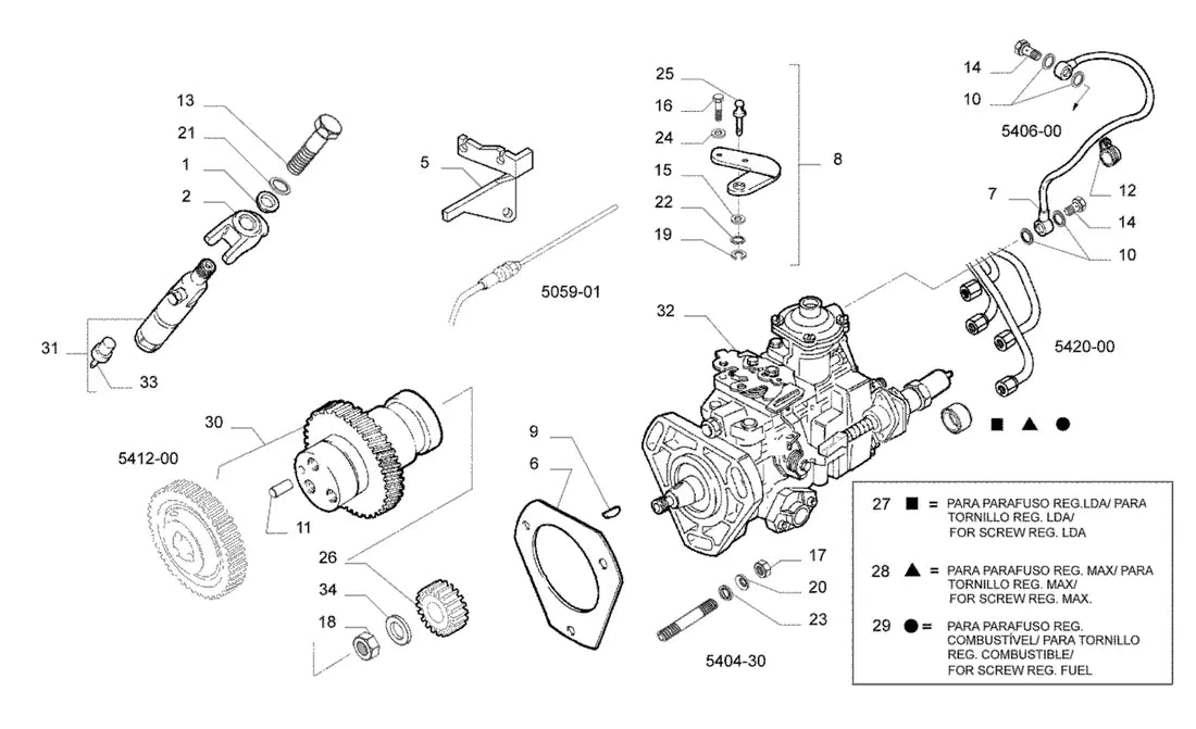 Vista explodida 2 do catálogo de peças Iveco Daily Scudato 49.12