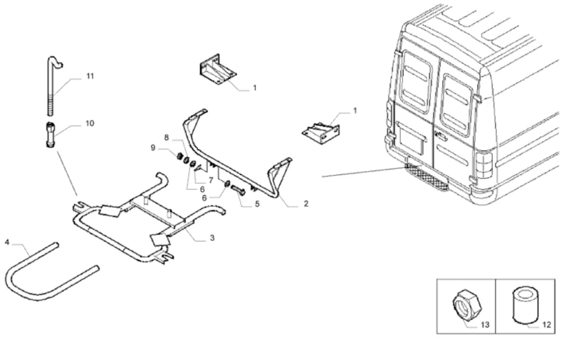 Vista explodida 2 do catálogo de peças Iveco Power Daily 36.10
