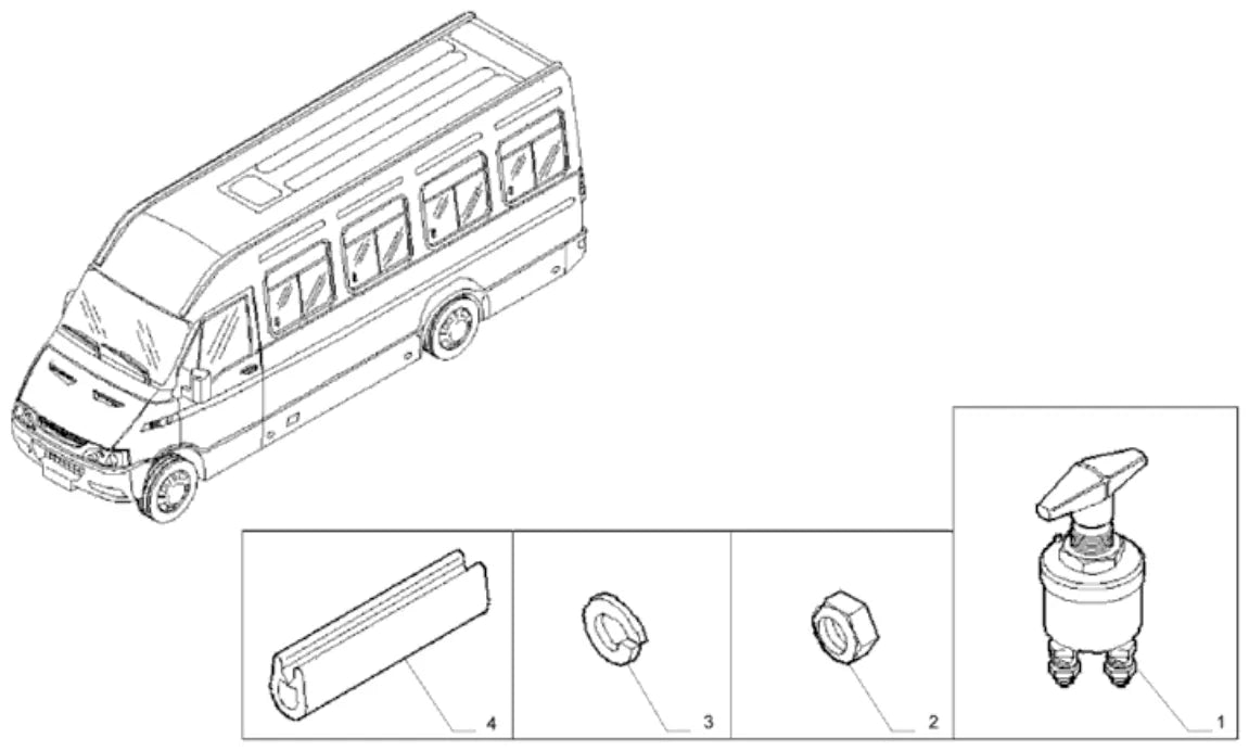 Vista explodida 3 do catálogo de peças Iveco Power Daily A36.10