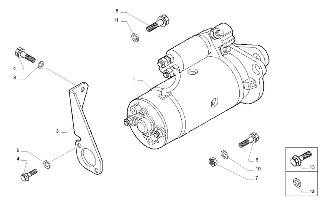 Vista explodida 1 do catálogo de peças Iveco Power Daily A42.12