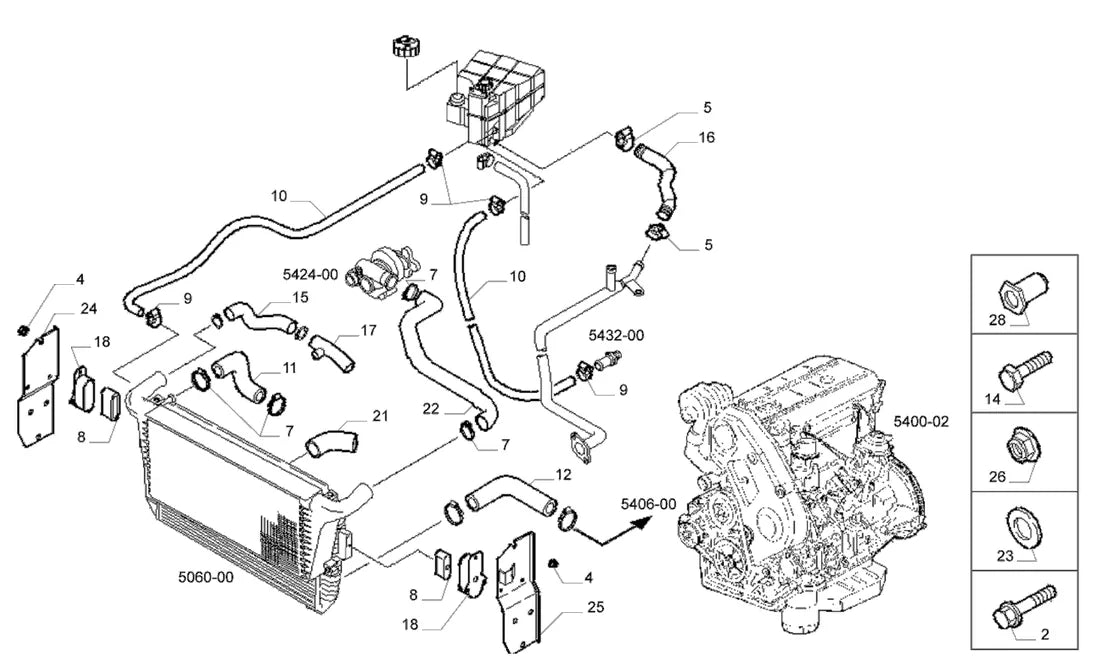 Vista explodida 3 do catálogo de peças Iveco Power Daily A50.12