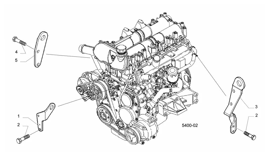 Vista explodida 2 do catálogo de peças Iveco Nova Daily 55C16