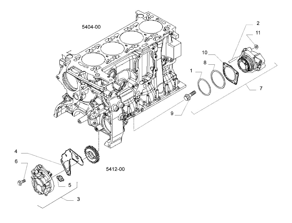 Vista explodida 4 do catálogo de peças Iveco Nova Daily Scudato 65C14G CC CNG