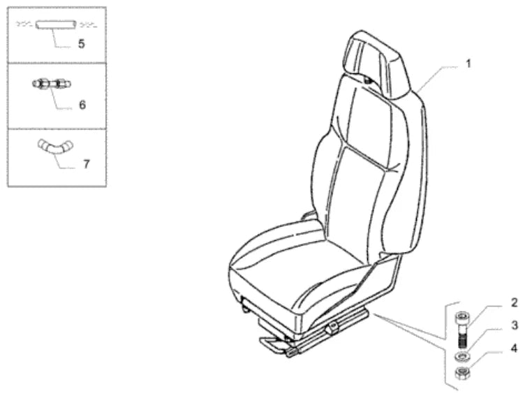 Vista explodida 3 do catálogo de peças Iveco Novo Stralis 200S46 NR