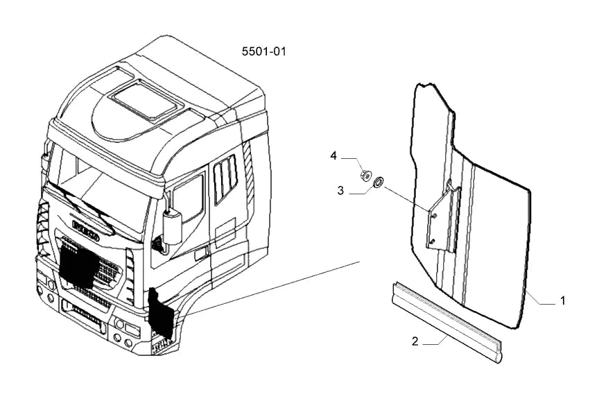 Vista explodida 3 do catálogo de peças Iveco Novo Stralis 490S46T NR
