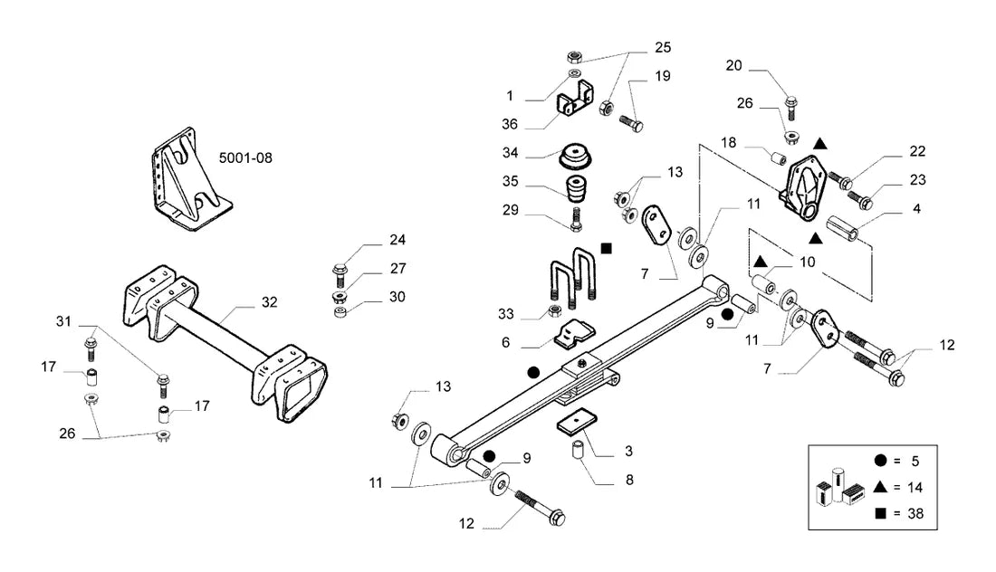 Vista explodida 2 do catálogo de peças Iveco Novo Stralis 740S46T NR Eurotronic