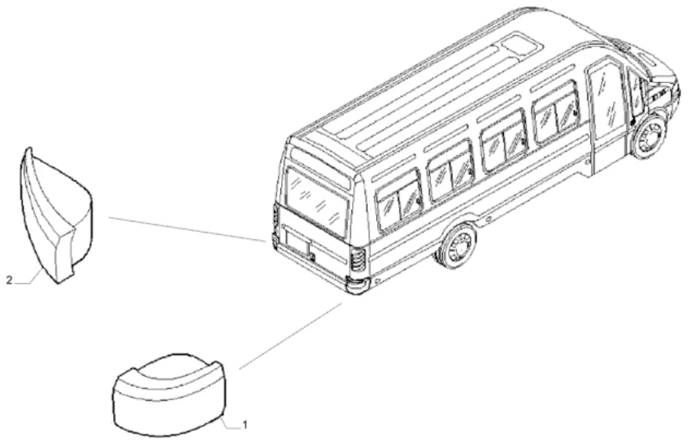 Vista explodida 3 do catálogo de peças Iveco Power Daily 36.13