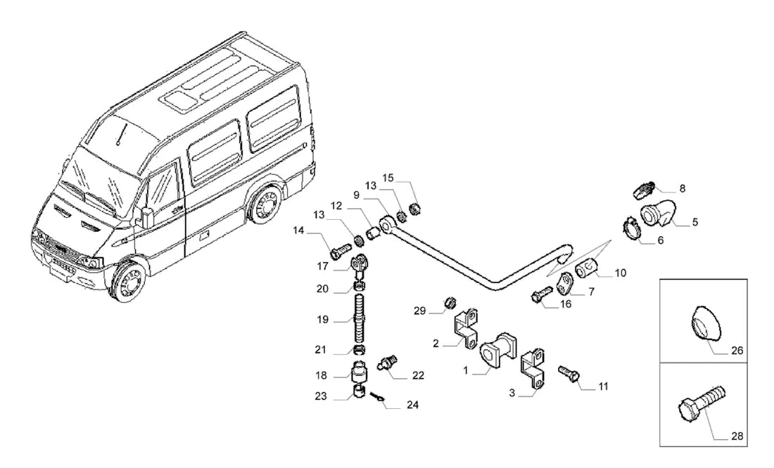 Vista explodida 4 do catálogo de peças Iveco Power Daily 42.13