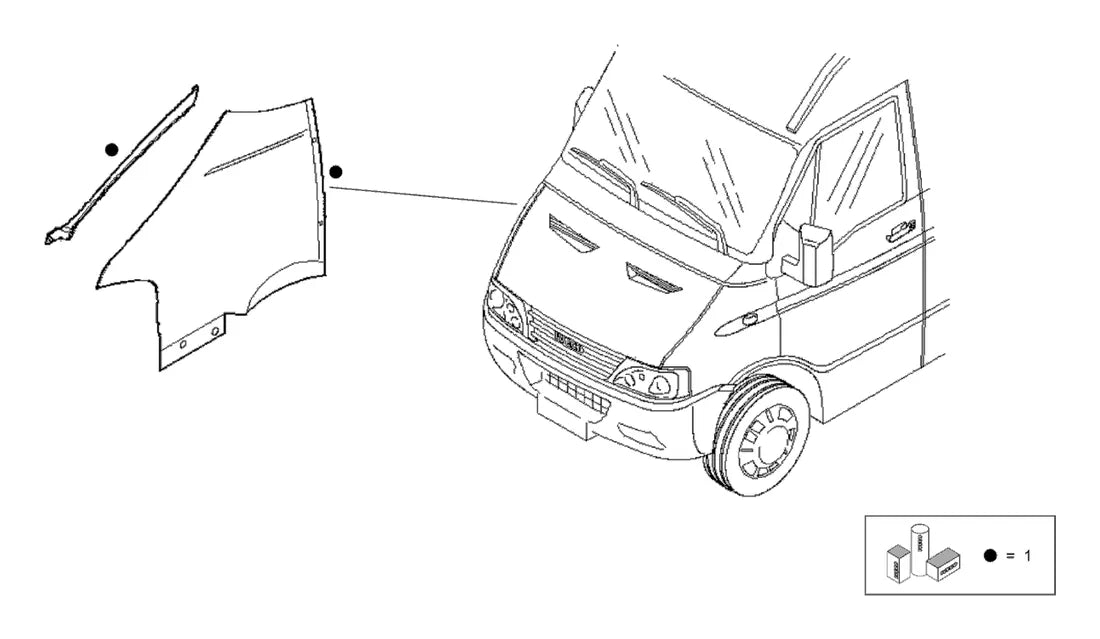 Vista explodida 2 do catálogo de peças Iveco Power Daily 50.13