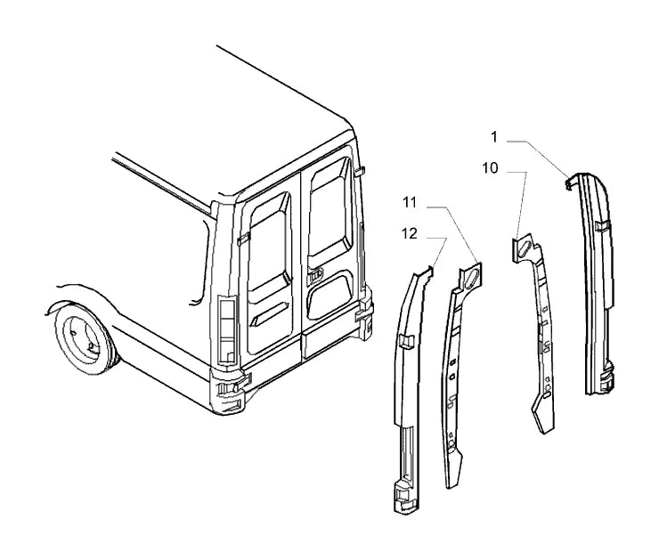 Vista explodida 4 do catálogo de peças Iveco Nova Daily Ecoline 45S17