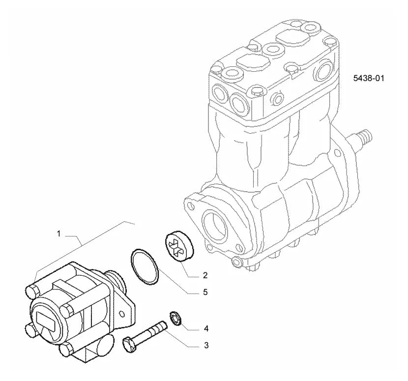Vista explodida 2 do catálogo de peças Iveco Novo Stralis Ecoline 490S40T AT