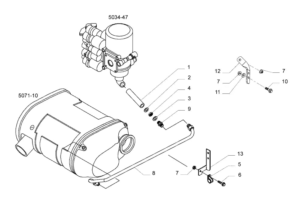 Vista explodida 4 do catálogo de peças Iveco Novo Stralis Ecoline 530S36T AT