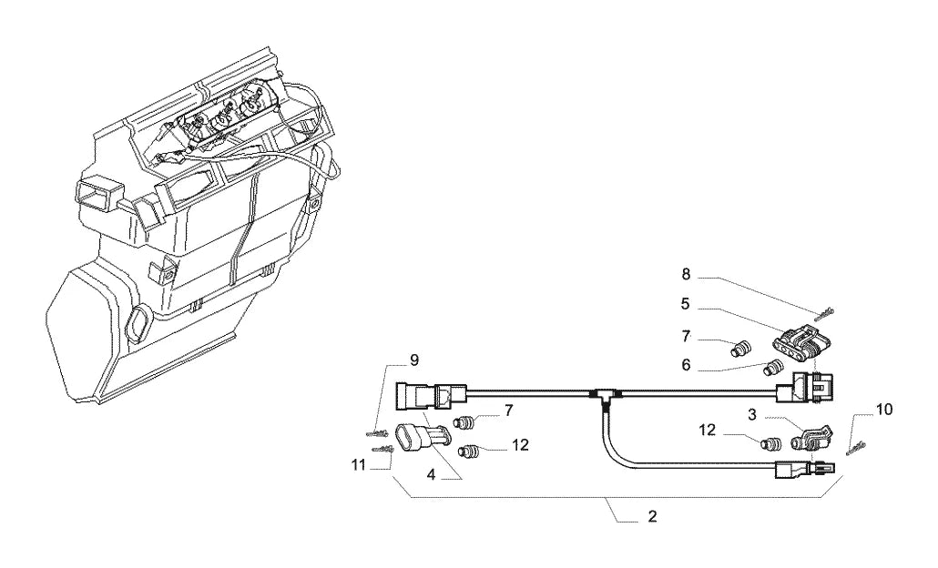 Vista explodida 4 do catálogo de peças Iveco Tector Ecoline 170E30T