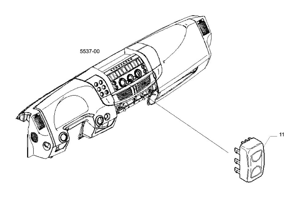 Vista explodida 1 do catálogo de peças Iveco Tector Ecoline 24-300 Aut.