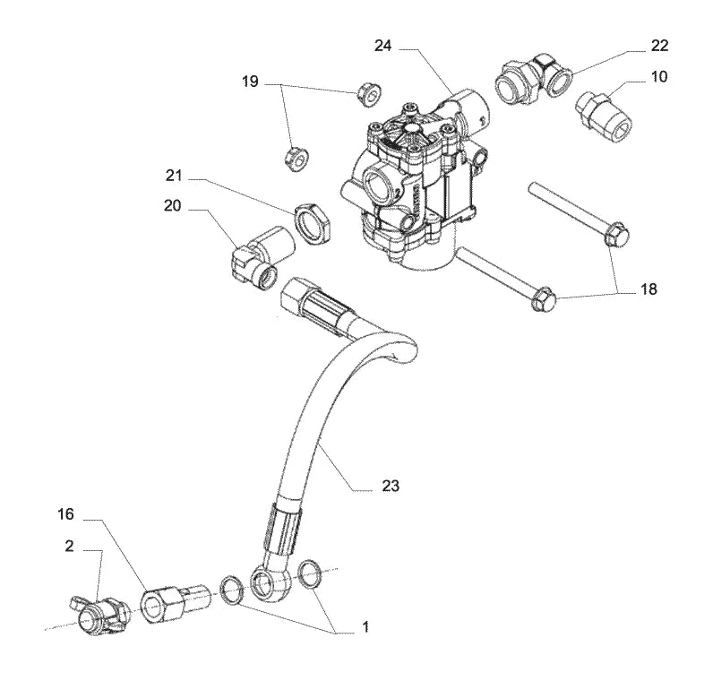 Vista explodida 1 do catálogo de peças Iveco Vertis Ecoline 130V19