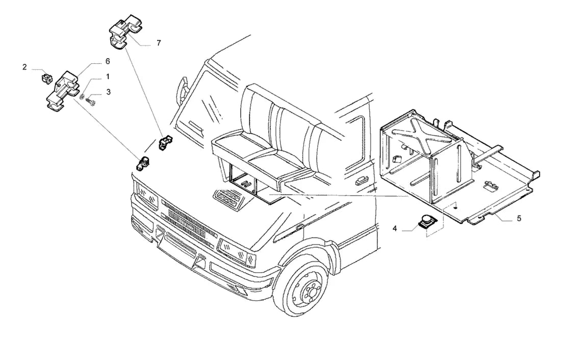 Vista explodida 3 do catálogo de peças Iveco Daily 49.10