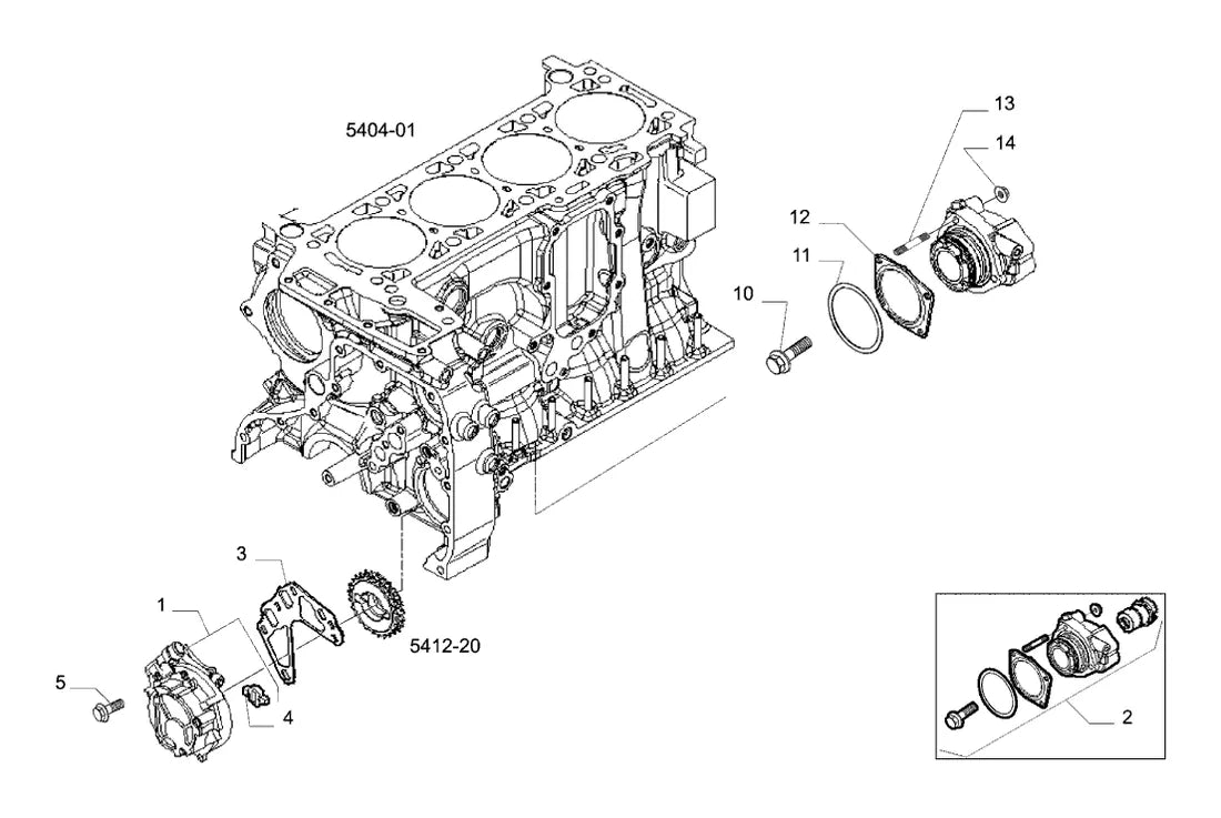 Vista explodida 2 do catálogo de peças Iveco Daily 45-170