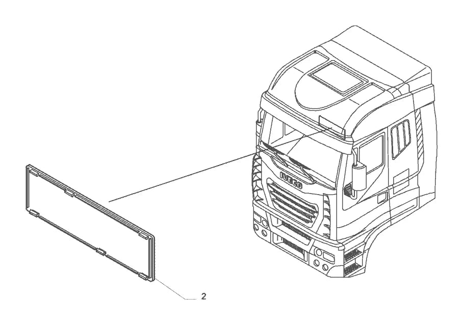 Vista explodida 4 do catálogo de peças Iveco Novo Stralis Ecoline 200S36 AD Eurotronic