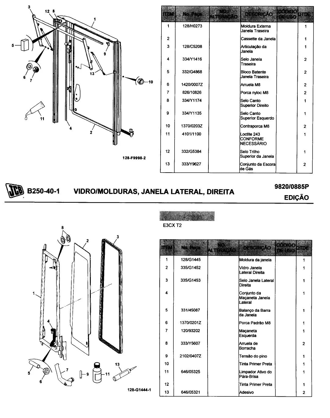 Catálogo de Peças JCB 3CX T2 Retroescavadeira — página interna 2