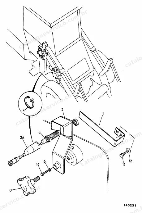 Catálogo de peças JCB 425 — vista explodida 2 de 4