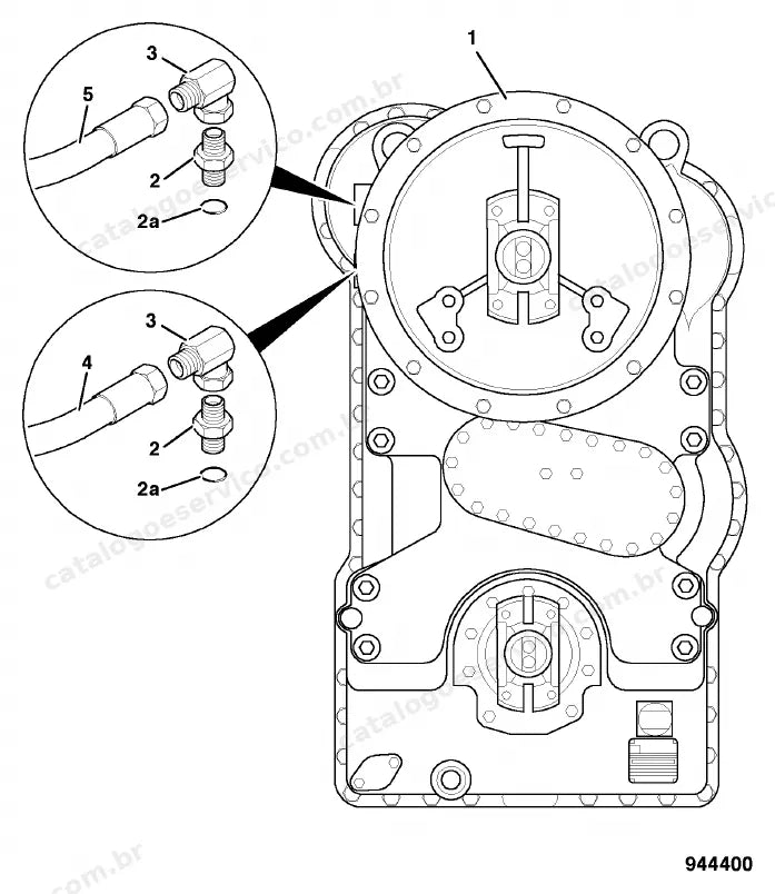 Catálogo de peças JCB 456e — vista explodida 2 de 4
