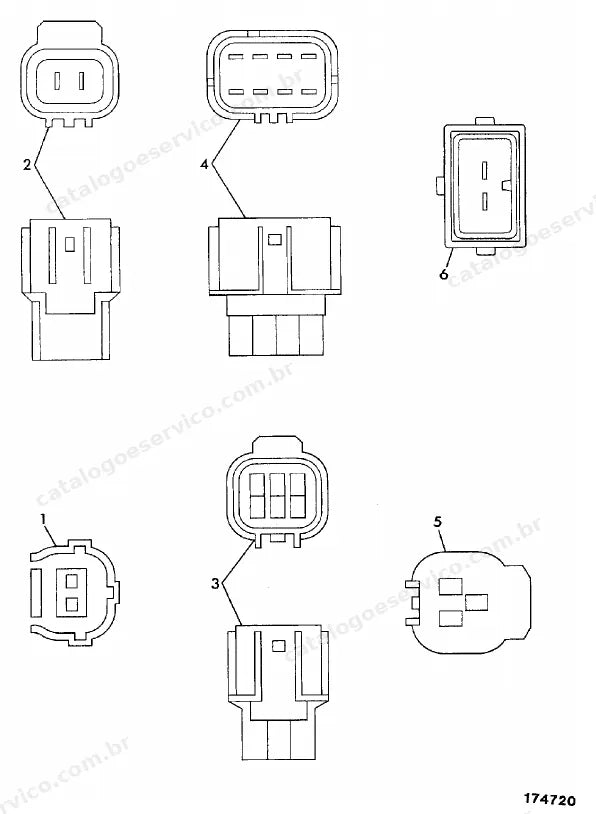 Catálogo de peças JCB 526-55 FS — vista explodida 3 de 4