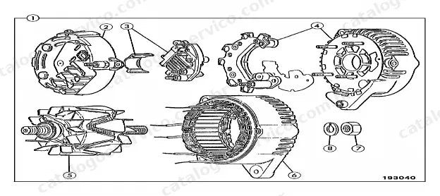 Catálogo de peças JCB 537-120 — vista explodida 4 de 4