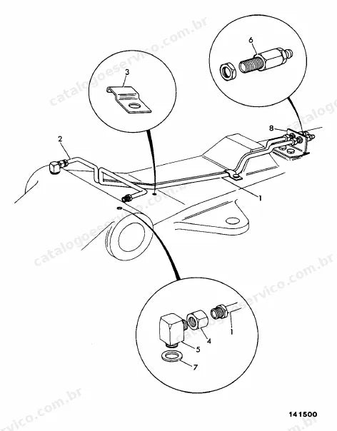 Catálogo de peças JCB 540-120 — vista explodida 1 de 4