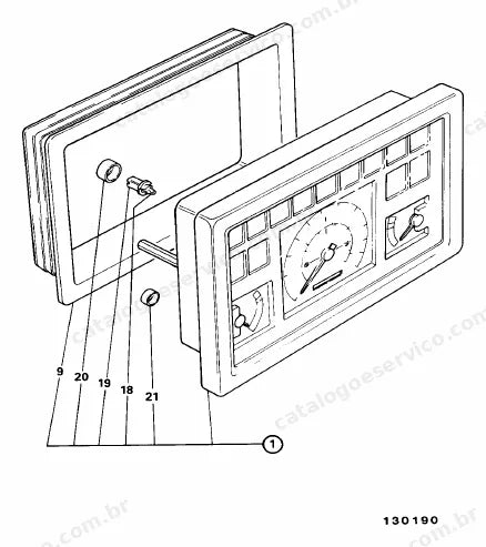 Catálogo de peças JCB 540-120 — vista explodida 4 de 4