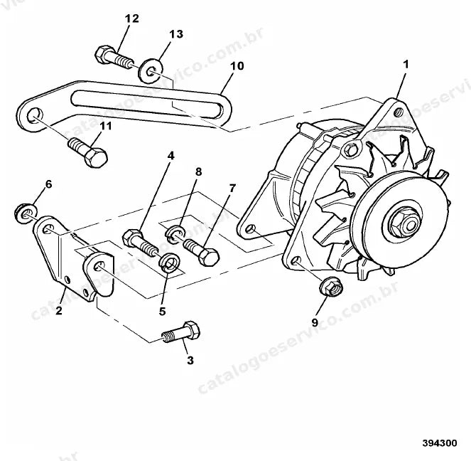 Catálogo de peças JCB 802 Super — vista explodida 4 de 4