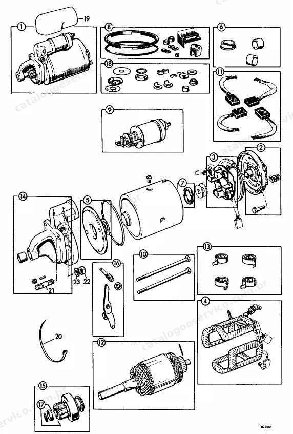 Catálogo de peças JCB 805B Turbo — vista explodida 1 de 4