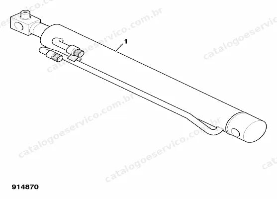 Catálogo de peças JCB 8065ZTS — vista explodida 3 de 4