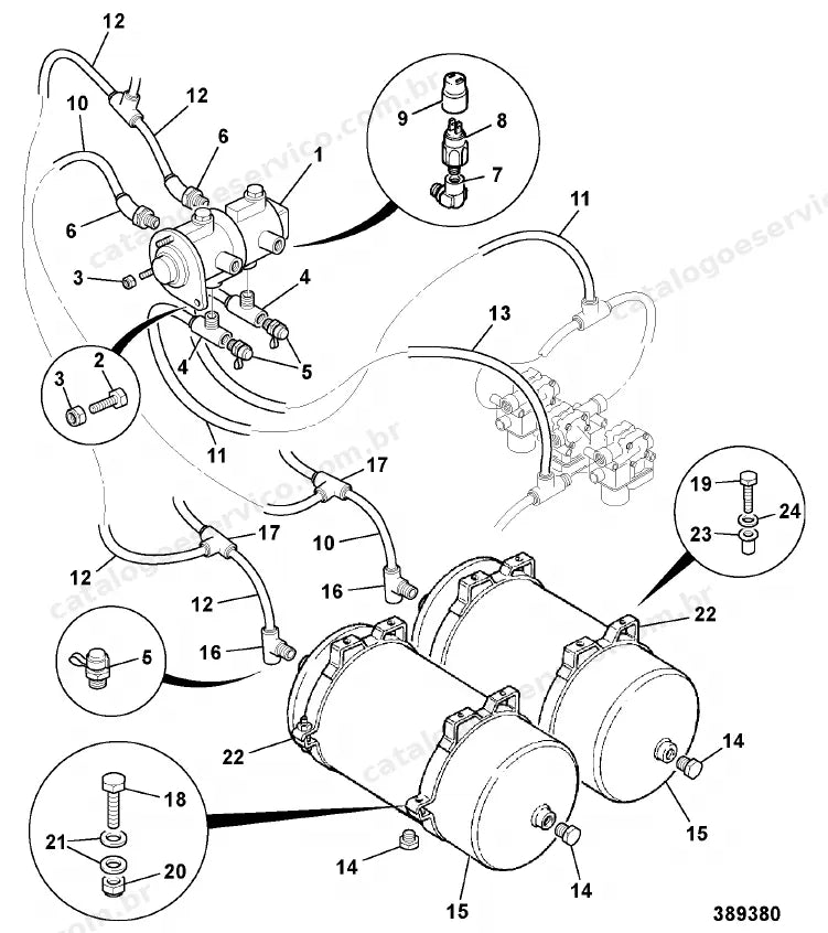 Catálogo de peças JCB Fastrac 2135ABS — vista explodida 4 de 4