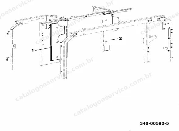 Catálogo de peças JCB JS190 T3 — vista explodida 4 de 4
