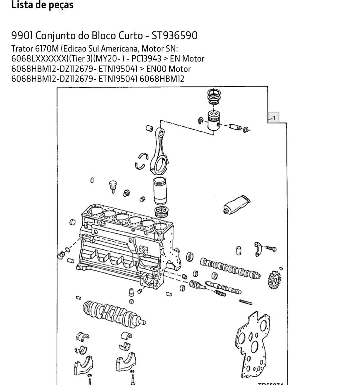 Catálogo de Peças John Deere - 6170M - Trator Agrícola - página 2