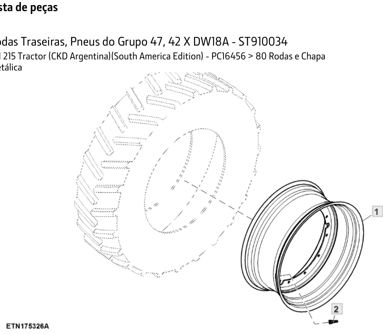 Catálogo de Peças John Deere 7M215 — página interna 4