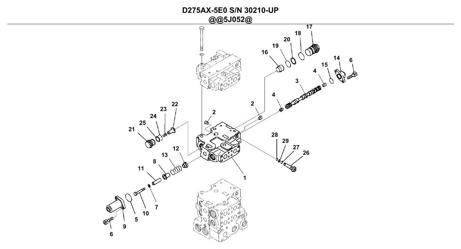 Catalogo De Pecas Komatsu - D275ax-5e0 - vista explodida 1